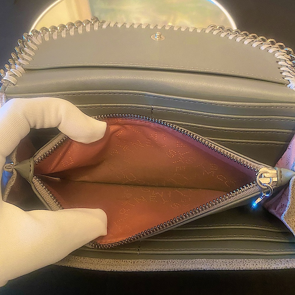 Stella McCartney Light Gray Falabella Wallet - #100 - Picture 6 of 13